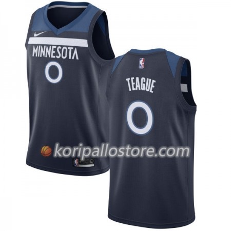 Minnesota Timberwolves Jeff Teague 0 Nike 2017-18 Navy Miesten Pelipaidat Swingman 